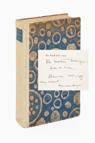 The Borzoi 1925: Being a Sort of Record of Ten Years of Publishing. (Inscribed, Blanche Knopf to Hollywood Producer Walter Wanger)