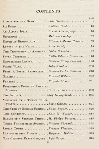 The American Caravan: A Yearbook of America Literature. (Signed by Robert Penn Warren)