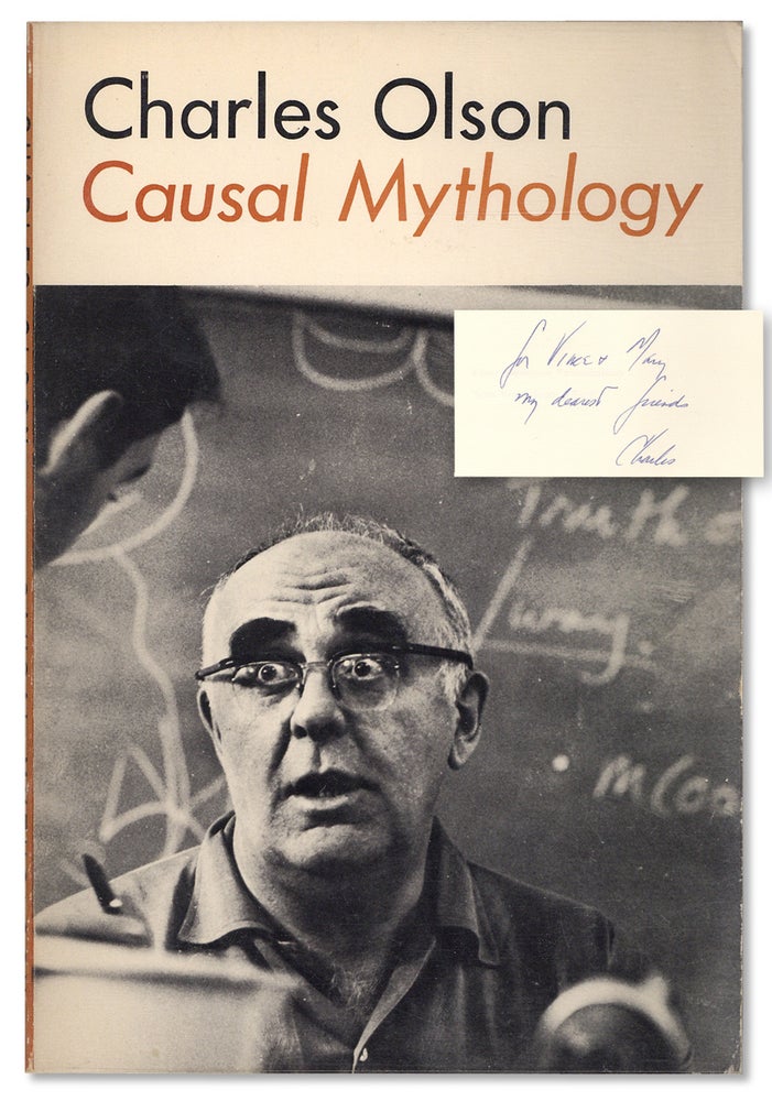 [500111] Causal Mythology. (Signed, Association Copy). Charles Olson.